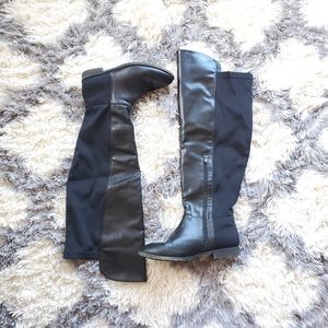 Black Thigh- High Boots